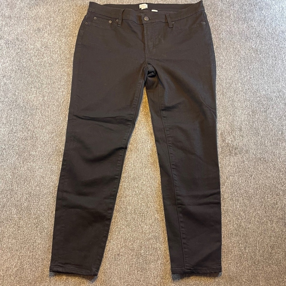 J.Crew Womens Black Skinny Ankle‎ Pants Size 32 Casual Everyday